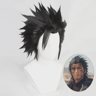 Zack Fair Game Final Fantasy FF7 Short Black Heat Resistant Hair Cosplay Halloween Costume Party Wig