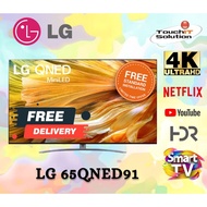 LG QNED91 65” 4K Smart QNED MiniLED TV with AI ThinQ (2021) 65QNED91