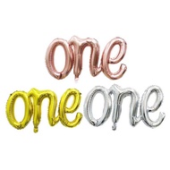 One Latin Foil Balloon with Connected Letters