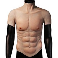 csoplay變裝 男用道具演出服 表演 上身肌肉衣 矽膠衣 穿戴變型男 矽膠塑身衣 八塊腹肌 假胸肌道具 男肌肉衣
