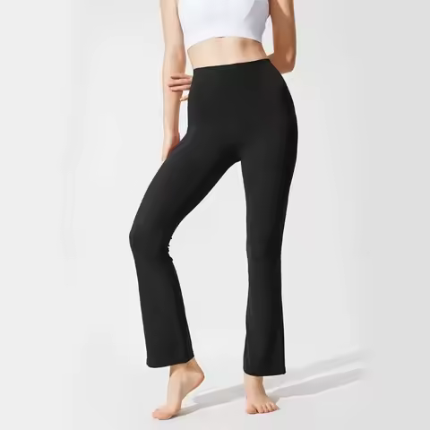 Micro-Flared Slacks, Versatile High-Waisted Hip Lift, Floor-Dragging Flared Pants, Slim Fit, Elegant