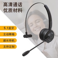 Headset Bluetooth Earphone for Customer Service, Mobile Phone, Laptop, Voice, Cycling, Streaming, Te