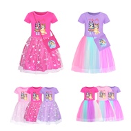 Bingo Bluey Sabrina backless dress for girls 2-12yrs old