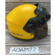 SIRIM Certificated 100% Original KH Cruiser Helmet Topi Keledar Separuh Safety Siap Tinted Visor / Matte black/blue/red