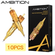 Ambition Glory 10pcs RL/RM Tattoo Ink Cartridge Round Liner Shader Curved Magnum Tattoo Needle 1RL 3