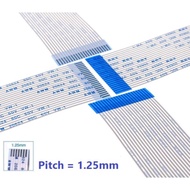 25p 28p 30pin FFC 1.25mm Pitch Flexi Flat Cable FFC FPC AWM 20624 Forward Reverse 200mm