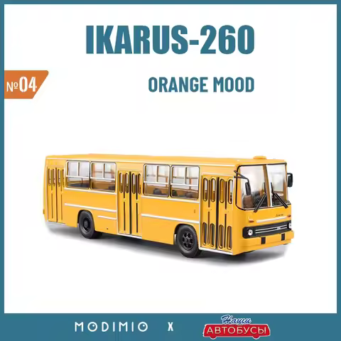1/43 Russian Large Commute City Bus Ikarus-260 Die-cast Models Scale Metal USSR Classic Bus Collecti