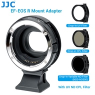 JJC EF-EOS R ตัวแปลงเลนส์ พร้อม UV ND ฟิลเตอร์ซีพีแอลสำหรับแคนนอน EOS EF/EF-S เลนส์กับ R กล้องติดตั้