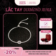 [High Quality S925 Silver] GEMINE Diamond Aura Women's Bracelet - Luxurious, Sophisticated Full Ston