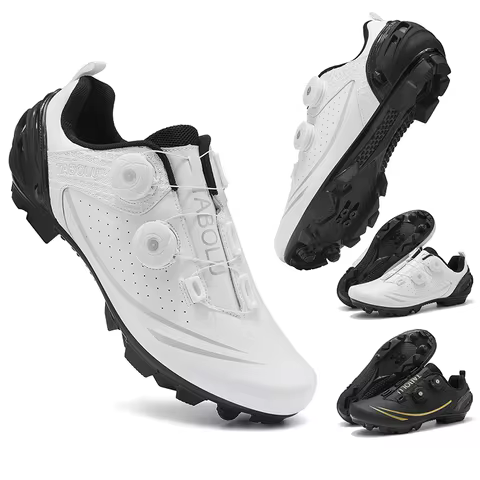Speed Cycling Sports Shoes Breathable Mountain Bike Shoes Men'S Road Cycling Shoes Buckle Shoes Spd