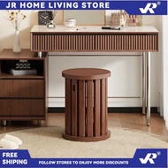 JR SG Stock4-in-1 Stackable Stool Set Solid Wood Chair with Wheels Multi-Use Dining Stool Space Savi