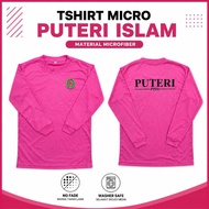 BAJU PUTERI ISLAM MICROFIBER LENGAN PANJANG BAJU UNIFORM PUTERI ISLAM MF TSHIRT MICROFIBER PUTERI IS