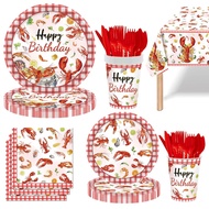 Crayfish party supplies, let the fun time boil up! Crayfish party decorations, crayfish party tablew