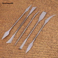 FAVORITEGOODS 5pcs Pottery Carving Tools, Stainless Steel Double Ended Wax Carving Tools, Pottery To