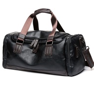 📿 Trendy Fashion Large Capacity Travel Bag Men's Shoulder Crossbody Bag Handbag Trendy Pu Leather Fitness Bag Men's Bag