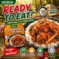 MGWoW HALAL Nasi Pra-Panas Makanan Siap Makan Halal–Nasi Rendang Ayam Self-Heating Rice (190g)
