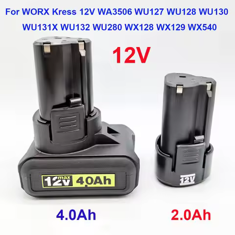 12V 2000mAh.4000mAh battery for WORX Kress 12V WA3506 WU280 WX128 WX129 WX540 WU127 WU128 WU130 WU13