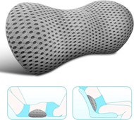 Lumbar Support Pillow 4D Breathable Mesh Foam Memory Lumbar Pillow Ergonomic Streamlined Lumbar Pillow For Car Seat Office Chair