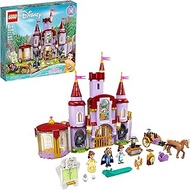 LEGO Disney Belle and The Beast’s Castle 43196 Building Kit; an Iconic Castle Construction Toy for C