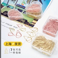 Cute Water Droplet Paper Clip Office Supplies Creative Paper Clip Paper Clip Bookmark Golden Paper C