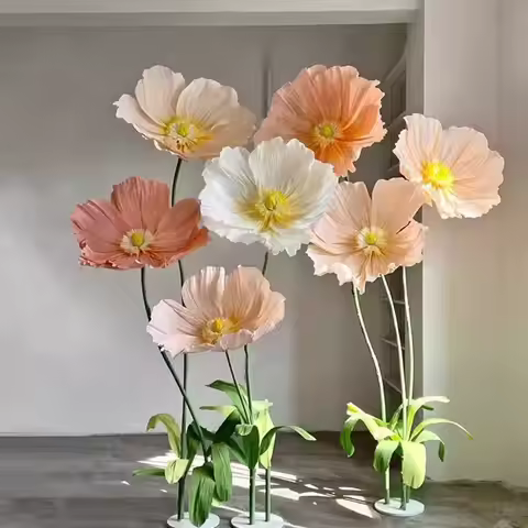 New 60cm Simulate Giant Flower Paper Simulated Large Artificial Flower giant Flower Photography Prop