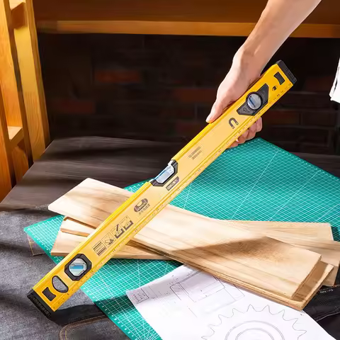 Deli 3-in-1 Portable Level Ruler High Precision Bubble Level Household Hardware Tools Woodworking Le