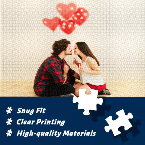 Personalized Custom Photo Puzzle Customize Romantic Love Cardboard/wooden 35/300/500/1000 Pieces Col