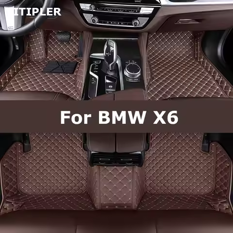 TITIPLER Custom Car Floor Mats For BMW X6 E71 E72 F16 F86 G06 G96 Auto Carpets Foot Coche Accessorie