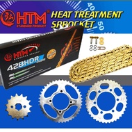 428HDR-128L DINAMIK GT128 MODENAS HTM O RING CHAIN SPROCKET SET HEAVY DUTY ORING CHAIN RK RKM NTN NG