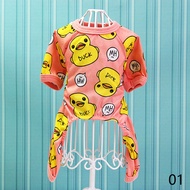 Mới đáng yêu con chó Vịt Vàng Bộ đồ ngủ in họa tiết quần áo ấm Chihuahua chó con quần áo cho Bộ áo l