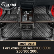 For Lexus IS series IS250C IS300C IS250 IS300 IS200t 2008-2018 Custom Car Floor Mat Automobile Carpe
