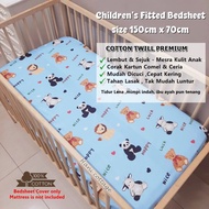 Cadar Katil Kanak-kanak /Cadar Baby Bed / Children's Fitted Bedsheet size 150cm x 70cm