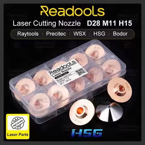Readools Laser Nozzle D28 M11 H15 1.0 1.2 1.4 1.5 2.0 Laser Cutting Nozzle Raytools Precitec WSX Bod