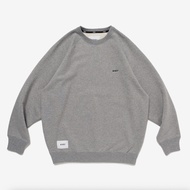 WTAPS/SWEATER/COTTON COTTON SWEATER College T Sweatshirt Gray-252ATDT-CSM05