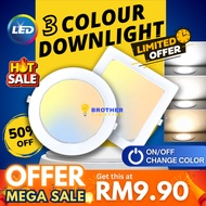 3 in 1 Colour LED Downlight Round 12W 18W  4" 6'' Recessed Downlight Panel Celling Daylight Warm Coo