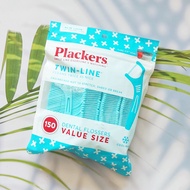 ไหมขัดฟัน แบบเส้นคู่ รสคูลมิ้นต์ Twin-Line Dental Flossers Value Size Cool Mint 150 Count (Plackers®
