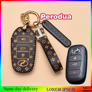 Perodua New Myvi 2022 /Ativa Leather Car Key Cover Accessories