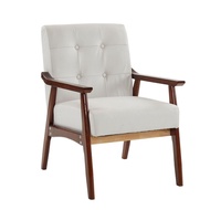 Lazy Chair Nordic Single Chair Light Luxury Fabric Balcony Modern Simple Sofa Solid Wood Leisure Hom