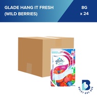 [Carton Deal] Glade Hang It Fresh (Wild Berries) 8g x24