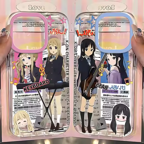 Anime K-ON Girls Cute Phone Case for Xiaomi Mi 14 13 12 11 10 10T 14T Poco X6 F5 F4 X7 X4 NFC Lite G