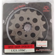 Jomthai front sprocket No. 520 No.520 15 Teeth For Honda CBR250 CB300R CRF250-300