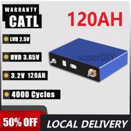 New 120AH Lifepo4 Battery 3.2V CATL Lithium Ion Battery Rechargeable Solar Battery Pack With Screws 