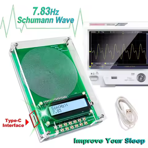 DC 4-15V 7.83Hz Schumann Wave Generator 0.01Hz~100000Hz Pure Sine FM Signal Generator Audio Resonato