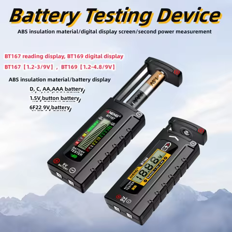 BT167 BT169 Battery Level Tester Battery Capacity Tester Battery Level Monitor Remaining Battery Lev