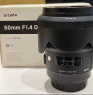 Sigma 適馬 50mm F1.4 F/1.4 DG HSM ART Lens 鏡頭 FOR CANON EF MOUNT