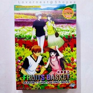 Anime DVD Fruits Basket 水果篮子 Season 1-3 Vol. 1-64 End + Movie (2001-2021)