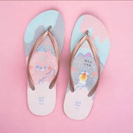 女款文創動物風夾腳拖鞋 柔軟防滑人字拖 憨憨動物園 -貓籠好胖友