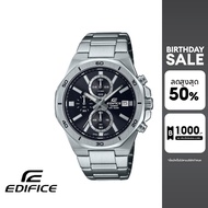 CASIO นาฬิกาข้อมือผู้ชาย EDIFICE รุ่น EFV-640D-1AVUDF วัสดุสเตนเลสสตีล สีดำ