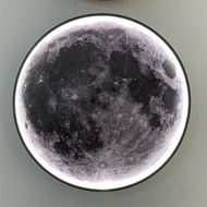 Moon โคมไฟติดผนังโคมไฟข้างเตียงห้องนอนห้องนั่งเล่นสไตล์มินิมอลลิสต์ทันสมัยไฟติดผนังพื้นหลังโคมไฟตกแต่งสุดหรู