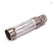 Motorcycle Exhaust Pipe Muffler 48mm Exhaust Silencer Muffler Baffle Stainless Steel Muffler Silence